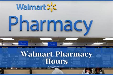 hours for walmart pharmacy on saturday|walmart pharmacy hours sundays.